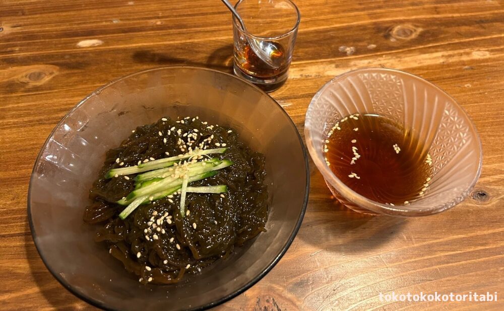 もずくのつけ麺風