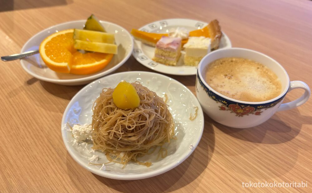 自分で絞ったモンブラン