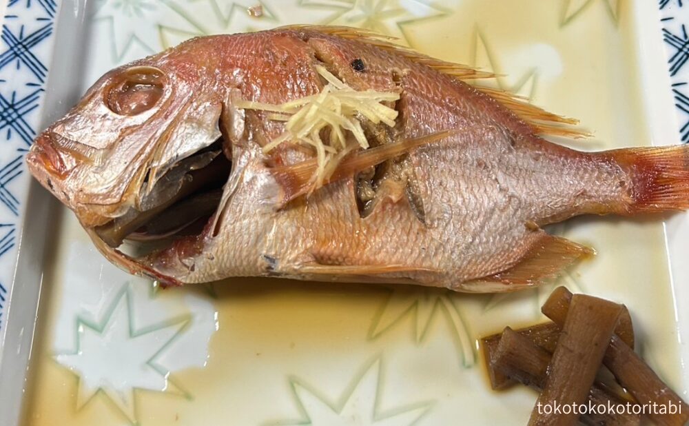 タイの煮付け