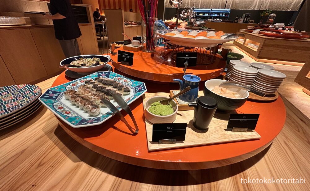 サバの棒寿司/わさび/ガリ/醤油