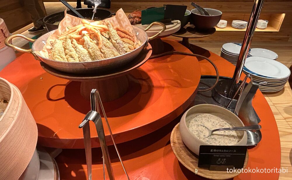 カジキとメヒカリのフィッシュアンドチップス/茗荷のタルタルソース