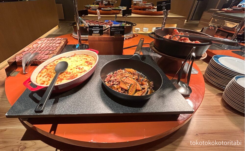 シーフードドリア/かぼちゃのペペロンチーノソテー/から揚げ