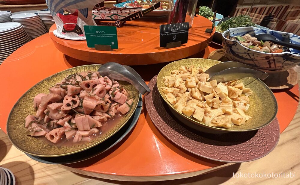 梅レンコン/筍土佐煮