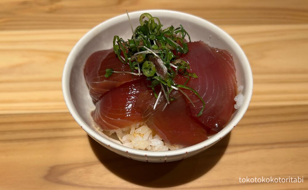 カツオの漬け丼