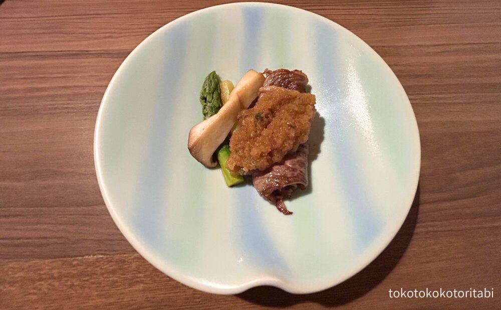 【鉄板焼き】仙台牛焼きしゃぶ 焼き野菜 おろしポン酢