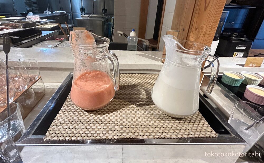 トマトジュース/ハニーバナナジュース