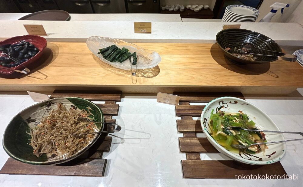 金平ごぼう/紫蘇巻き/お浸し/牛たんやわらか煮