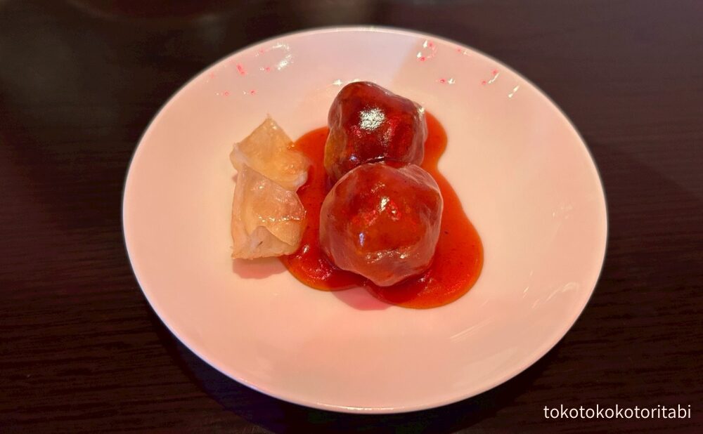 国産豚の甘酢ソース