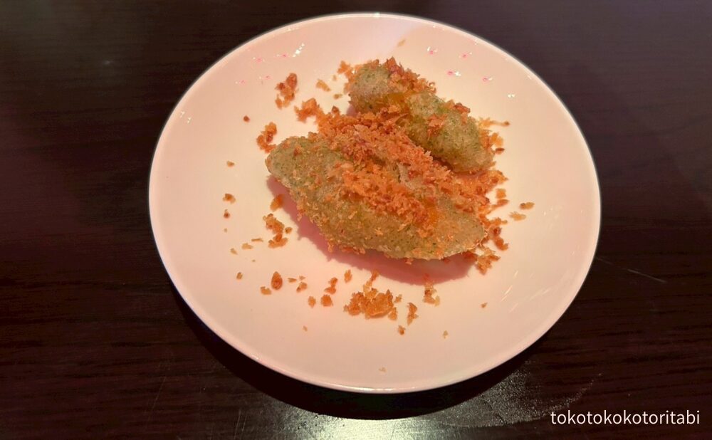 ズワイ蟹のフライドガーリック