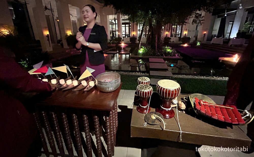 キャンドルセレモニーの説明中