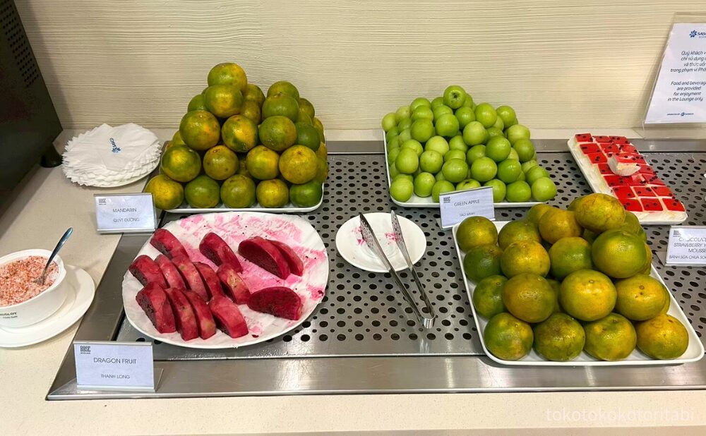 マンダリン/青りんご/ドラゴンフルーツ/みかん/チョコレート&ストロベリーヨーグルトムース/ヨーグルト