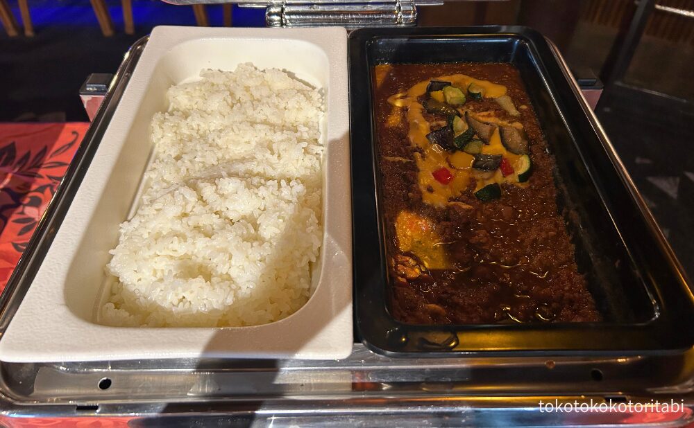 ライス/ビーフキーマカレーとチーズ