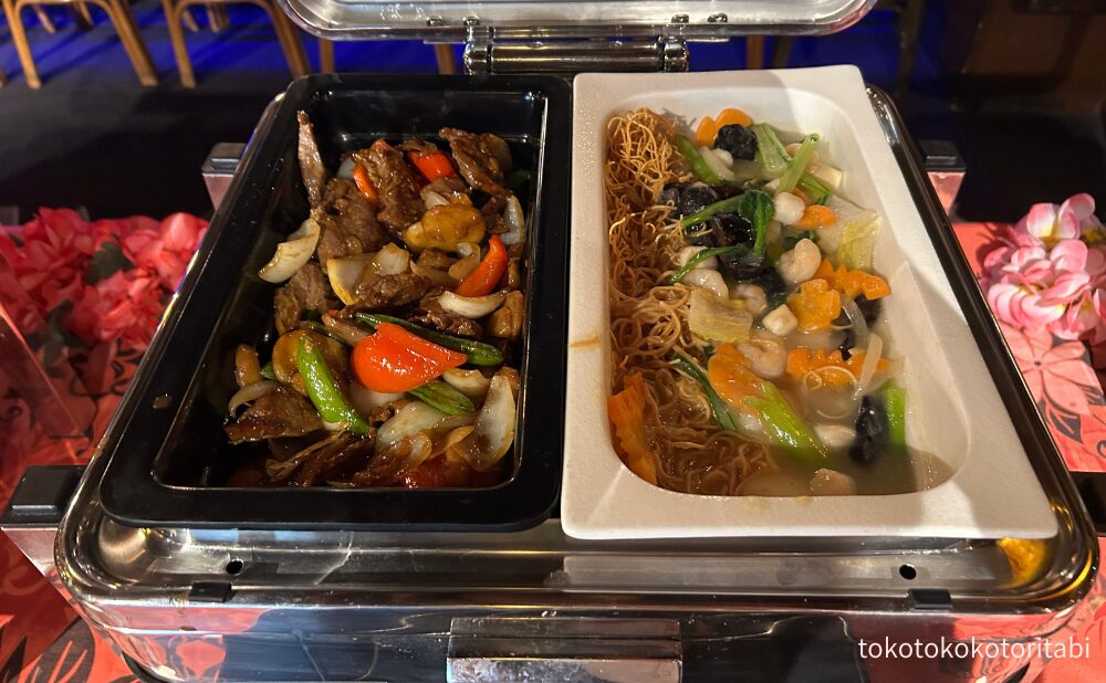 オイスタービーフ/海鮮あんかけ焼きそば