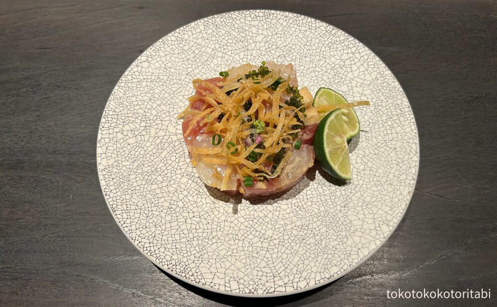 旬魚のお作り　ジーマミー仕立て