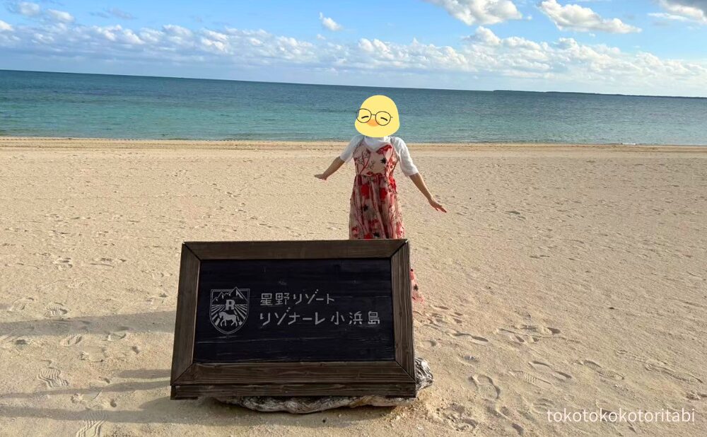 レンタルドレスを着てビーチで