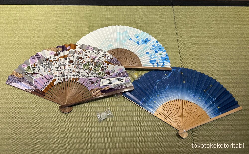 扇子と京飴