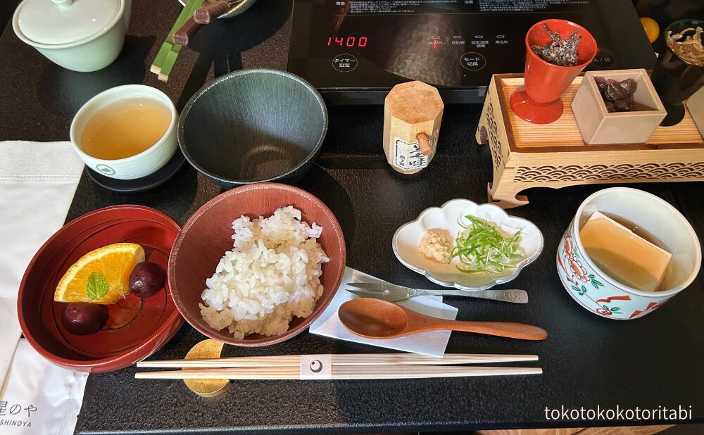 水菓子/御飯/黒七味/薬味/お豆腐
