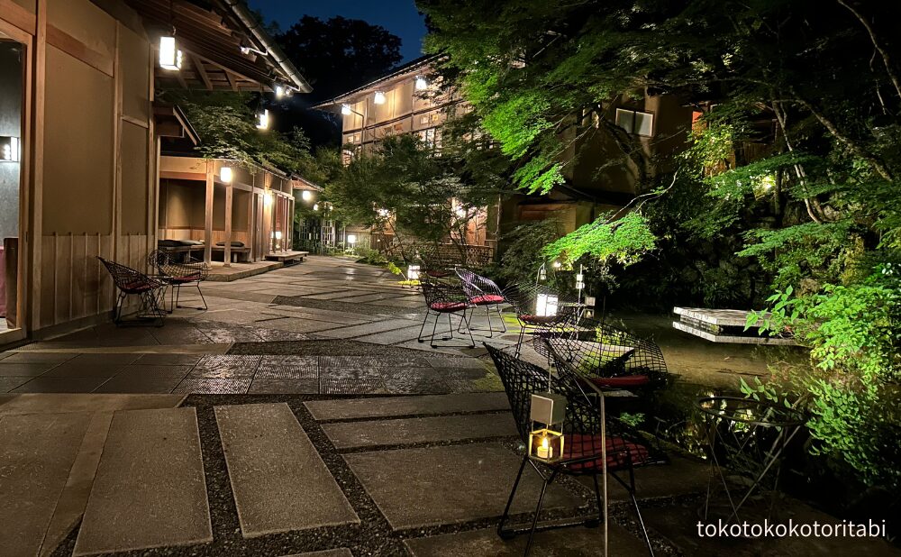 夜の水の庭